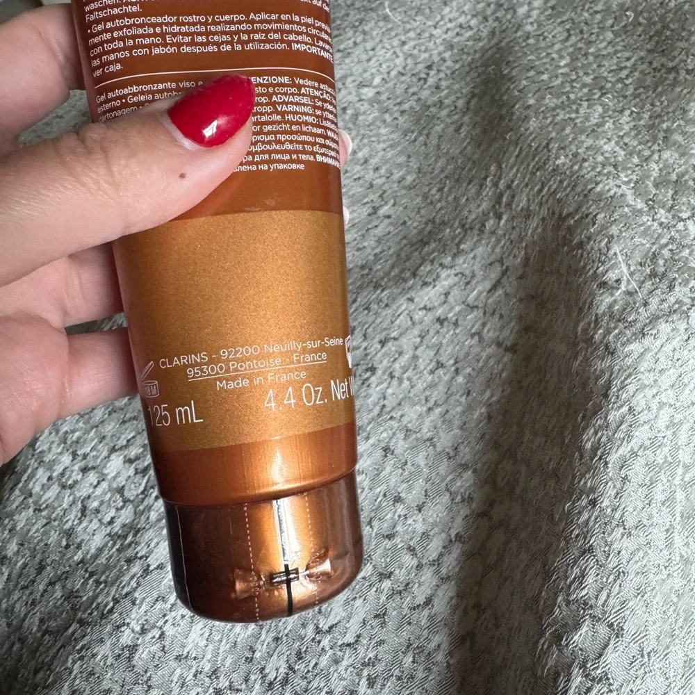 Clarins Self Tanning Instant Gel - Metallic Bronze Tube